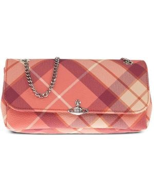 Vivienne Westwood Orb Plaid Mini Bag - Pink