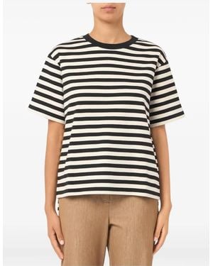 Weekend by Maxmara Gestreept T-Shirt - Wit