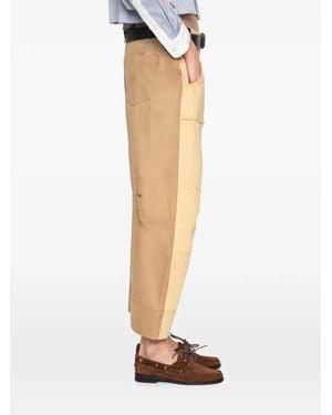 Sea Patch-Pocket Pants - White