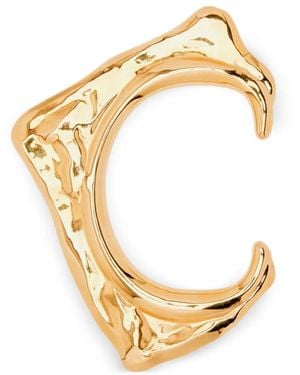 Oscar de la Renta Abstract O Cuff Bracelet - Metallic