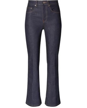 Tory Burch Cropped Flared Jeans - Blue