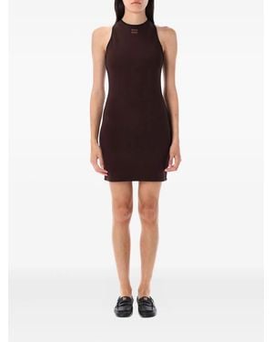 Miu Miu Cross-Back Sleeveless Dress - Black