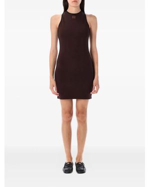 Miu Miu Cross-Back Sleeveless Dress - Black