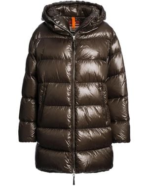 Parajumpers Hooded Quilted Coat - Black