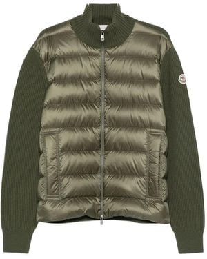 Moncler Padded zip-up cardigan - Grün
