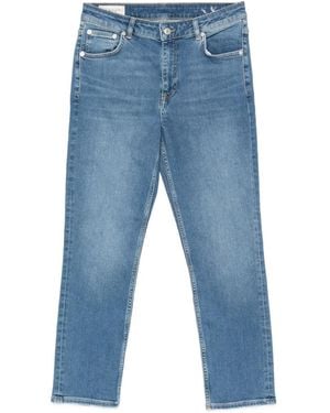 GANT Cropped Slim-Fit Jeans - Blue