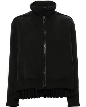 Sacai プリーツ ジャケット - ブラック