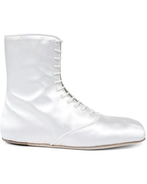 Ann Demeulemeester Botas Monil Con Cordones - Blanco