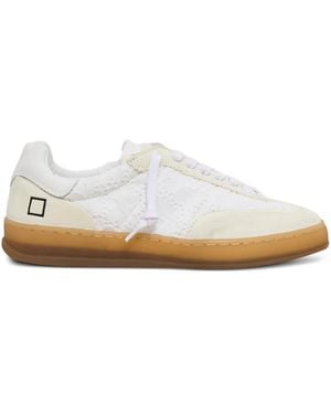 Date Baskets Sporty À Empiècements - Blanc