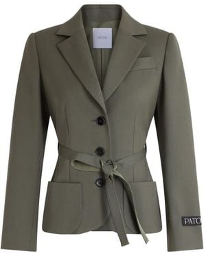 Patou Blazer Mit Gürtel - Grün