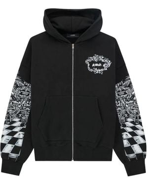 Amiri Hoodie À Fermeture Zippée - Black