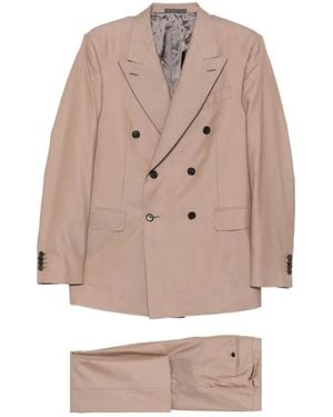 Caruso Costume À Veste À Boutonnière Croisée - Natural