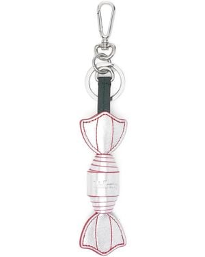 Mulberry Candy Keyring - White