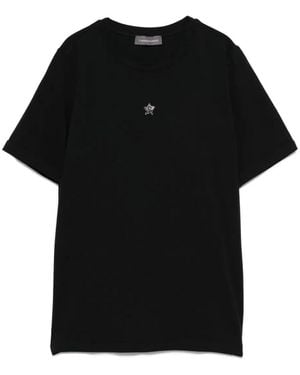 Lorena Antoniazzi スタートリム Tシャツ - ブラック