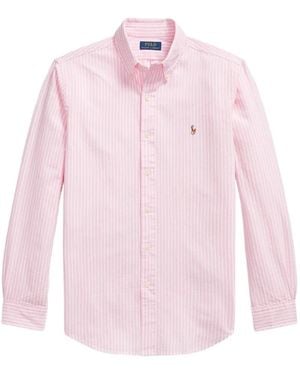 Polo Ralph Lauren Custom Fit Seersucker Oxford Shirt - Pink
