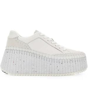 Chloé Nama Platform Trainers - White