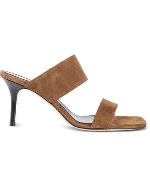 Aeyde Varvara Suede Mules - Brown