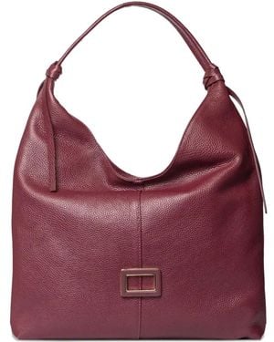 Marc Ellis Knotted Handle Detail Clutch Bag - Purple