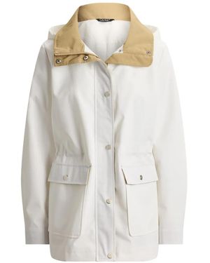 Ralph Lauren Hooded Funnel-Neck Parka - White