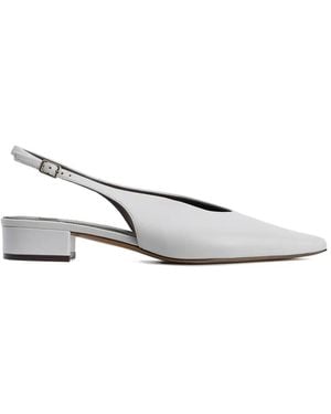 12 STOREEZ Zapatos De Tacón Diana Con Tira Trasera - Blanco