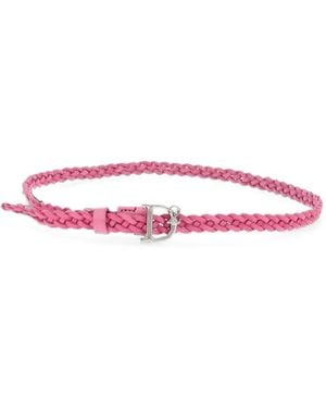 DSquared² Cinturón Trenzado Con Hebilla Del Logo - Rosa