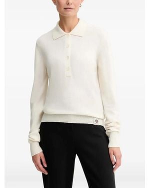 Bally Polo À Patch Logo - Blanc