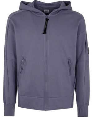 C.P. Company Fleece Hooded Sweatshirt - Blue