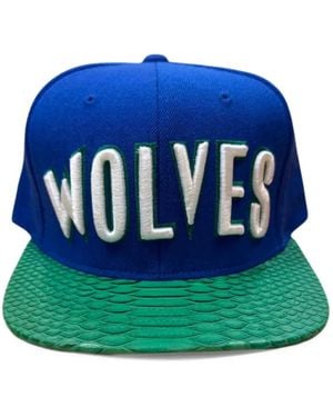 Just Don X Mitchell & Ness Minnesota Timberwolves Python Snapback Hat - Blue