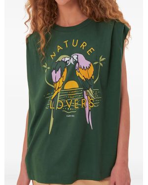 FARM Rio Nature Lovers パデッドトップ - グリーン