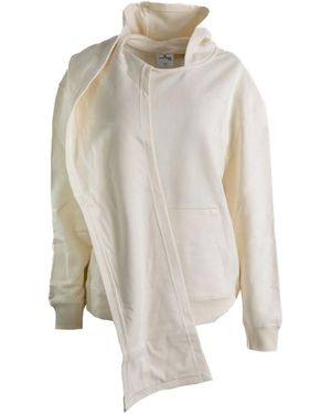 Courreges ドレープ パーカー - ホワイト