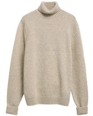 Barbour Northcliffe Submariner Rollkragenpullover - Weiß