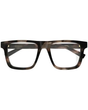 Gucci Eckige Brille - Schwarz