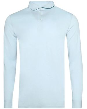 Doppiaa Long-Sleeve Polo Shirt - Blue