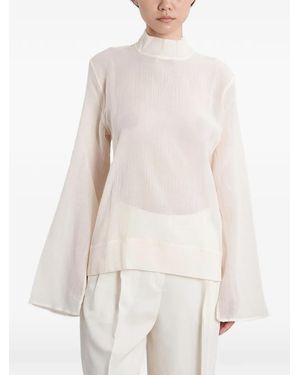 TOTEME Blusa con detalle de panel - Blanco