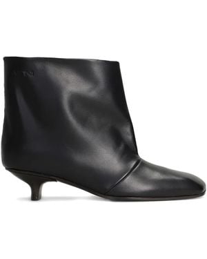 Vicini Stiefel Mit Eckiger Kappe - Schwarz
