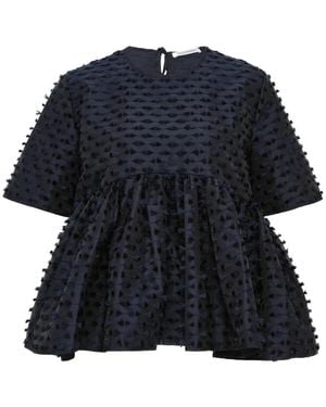 Cecilie Bahnsen Casandra Blouse - Blue