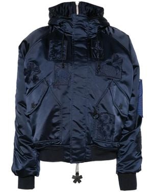Cecilie Bahnsen Floral Appliqué Jacket - Blue