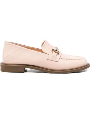 SERGIO MORETTI FIRENZE Horsebit-Detail Loafers - Pink