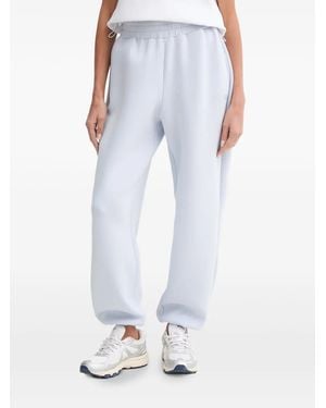 Guess Rhinestone-Logo Track Pants - White