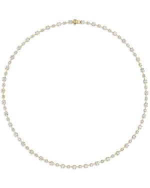 ROSEKEY Collar Daisies En Oro Rosa De 18 Ct Con Diamante - Blanco