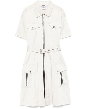 DKNY Shirt Dress W Front - White