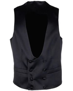 Corneliani Double-Breasted Waistcoat - Black