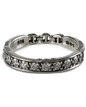 Hoorsenbuhs Engraved Metal Ring - White