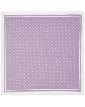 Paul Smith Fazzoletto Da Taschino A Pois - Viola