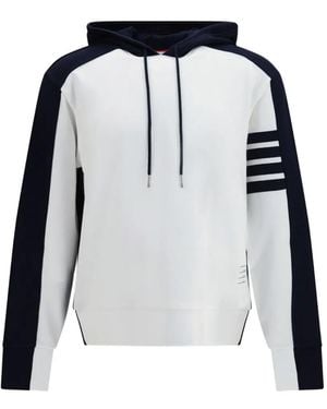 Thom Browne 4-Bar Colorblock Hoodie - Black