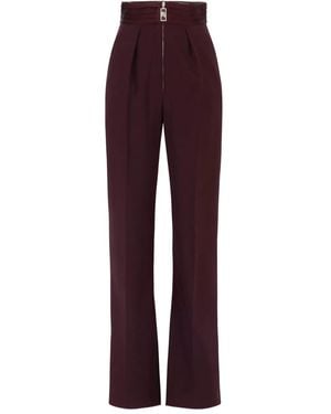 Elisabetta Franchi ハイウエスト テーラードパンツ - レッド