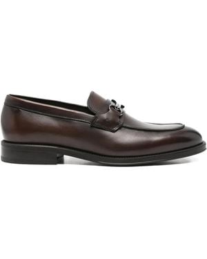 JOHN HARRISON Leather Loafers - White