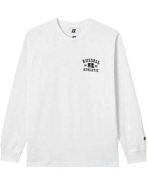 Izzue Long-Sleeve Cotton T-Shirt - White
