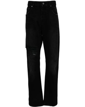 Enfants Riches Deprimes Distressed Washed Denim Jeans - Black