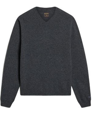 Woolrich V-Neck Jumper - Blue